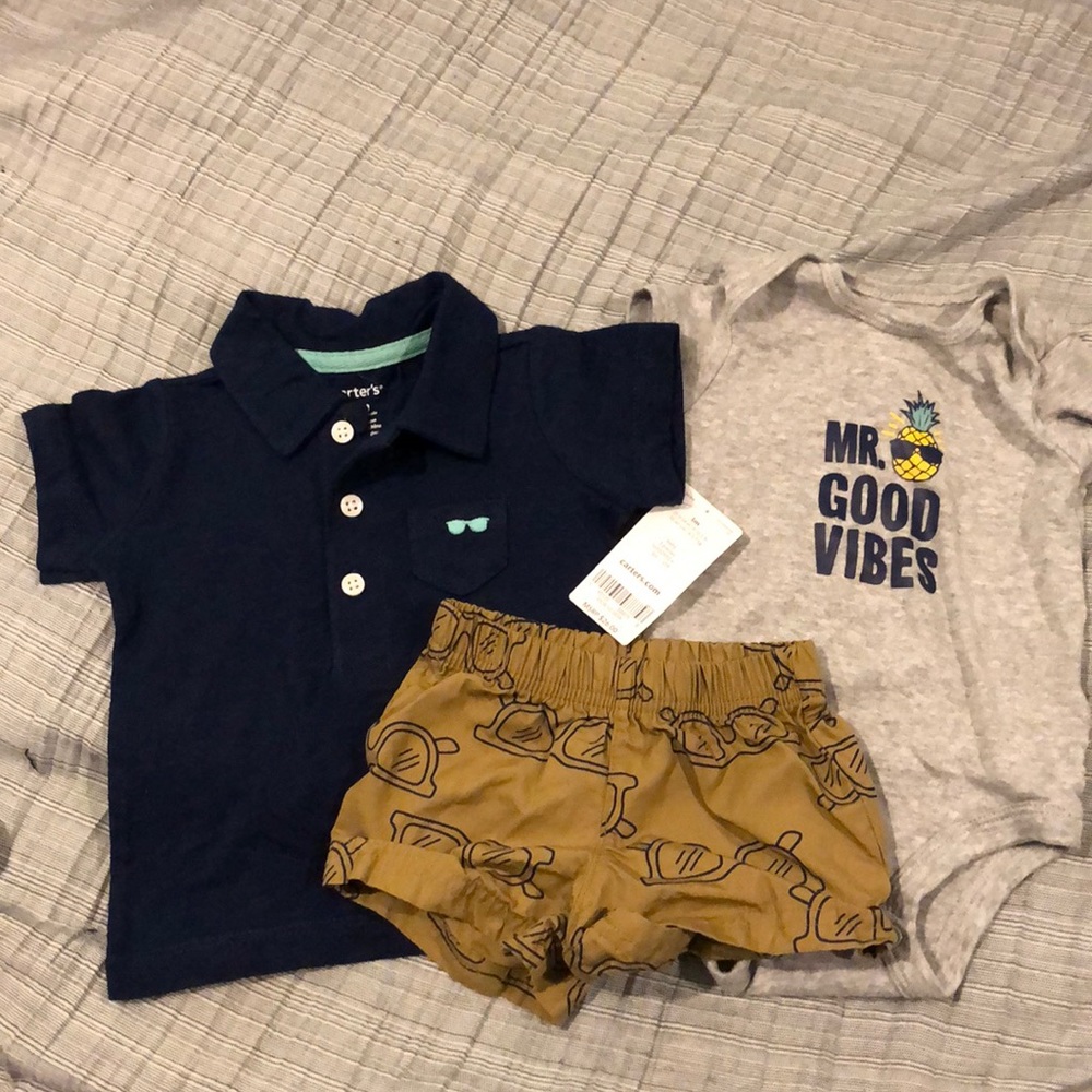 Baby boy three piece outfit